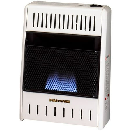 Procom MN100HBA Vent Free Natural Gas Blue Flame Wall Heater - 10,000 BTU, Manual (Best Gas Heater For Home)