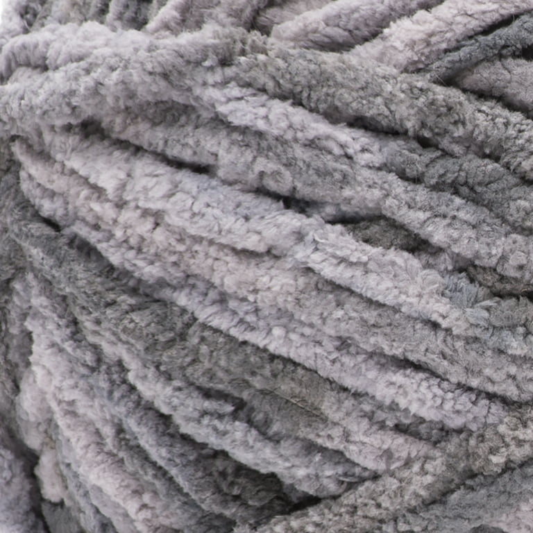 Bernat® Blanket™ #6 Super Bulky Polyester Yarn, Gray Storm Varg  10.5oz/300g, 220 Yards (4 Pack)