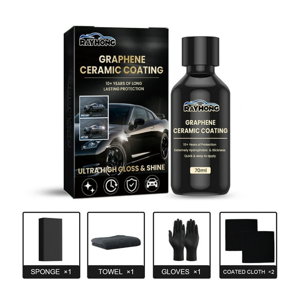 Rayhong-revestimiento cerámico de grafeno para automoción, revestimiento de cristal superfluido, revestimiento impermeable, esmalte de sellado, pintura para mantenimiento de coche