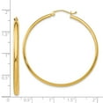 thumbnail image 4 of Real 14kt Yellow Gold Polished Hoop Earring; for Adults and Teens; for Women and Men, 4 of 4
