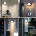 thumbnail image 5 of Led Wall Lights, Modern Aluminium Wall Lamp Indoor/Outdoor,7W Warm White 3000K, Ip65 Waterproof Black Garden Lights for Patio, Terrace, Hallway, Porch, Bedroom, Living Room, Balcony Stair, St, 5 of 5