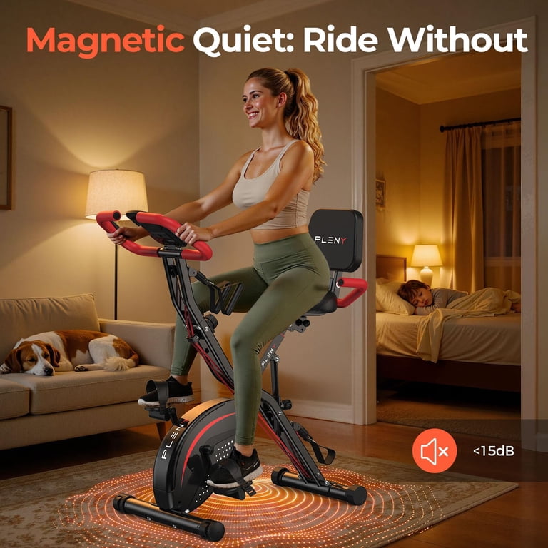Upgo 5-In-1 Folding Exercise Bike, 330 Lb Capacity photo 2