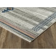 thumbnail image 4 of Abani Porto Collection Area Rug Mid Century Modern Bedroom Living Room Decor Floor Rug 5 x 8 Blue Orange, 4 of 6
