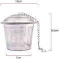 thumbnail image 4 of Infuseur à Thé Réutilisable en Acier Inoxydable pour Thés en Vrac Cage Filtrante (7x10x9.5cm), 4 of 6