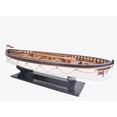 thumbnail image 2 of HomeRoots 401896 6 in. RMS Titanic Lifeboat Hand Painted Decorative Boat, Brown & White, 2 of 3