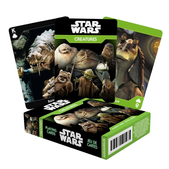 Baraja de cartas con temática de Aquarius Star Wars Creatures
