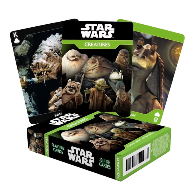 Baraja de cartas con temática de Aquarius Star Wars Creatures