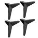 thumbnail image 1 of Juego de 4 patas triangulares de repuesto para muebles, sofás y mesas de centro, de alta resistencia. Negro 15cm, 1 of 9