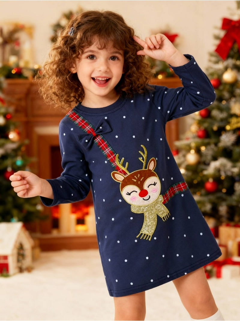 white christmas dresses Cotton Kids main image 1