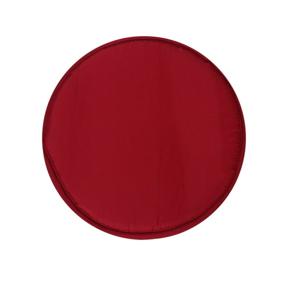 Round Garden Chair Pads - Polyester, Tie-On, for Outdoor Patio Dining Comfort