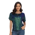 thumbnail image 2 of PrettyGuide Women's Sparkly Sequin Tops Short Sleeve Glitter Loose Party Shirt Blouse Boat Neck Dressy Top, 2 of 6
