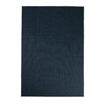 Furnish My Place Outdoor Collection Accent Area Rug - 5 ft. 3 in. x 7 ft. 6 in. Navy, Minimalistic Waterproof Rug for Living Room, Garden, Patio