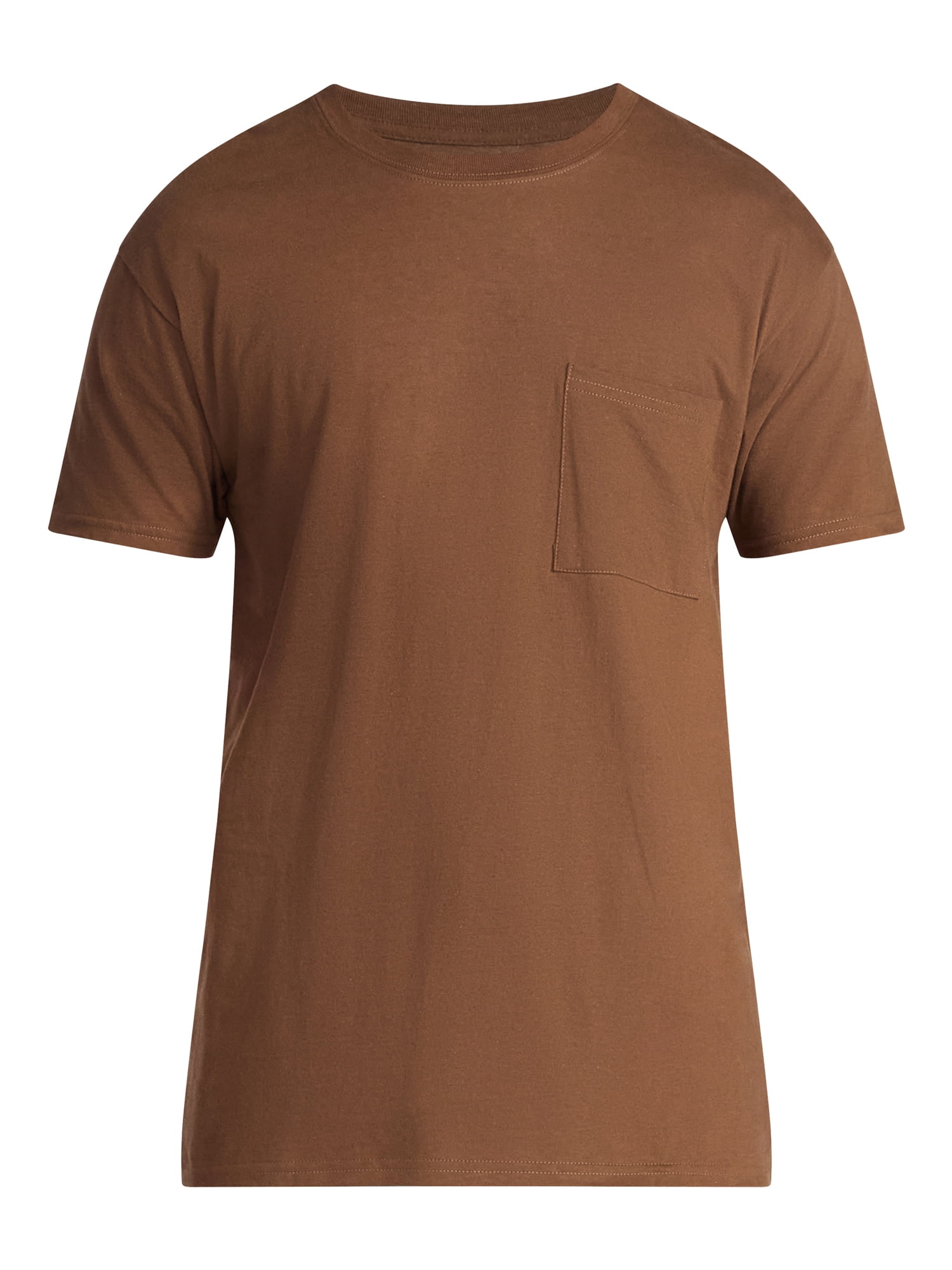 Athletic Works Men's and Big Men's Cotton Pocket Tee, Sizes XS-5XL and Tall Sizes
