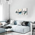 thumbnail image 6 of Wall Art for living room Canvas Prints Artwork bathroom Wall Decor Abstract Mountain geometric Picture Watercolor painting 3 Pieces Framed bedroom wall decorations Fashion Office Home decoration, 6 of 6