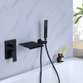 thumbnail image 4 of Pressured-Balanced Wall Mount Bathtub Faucet, Waterfall Tub Faucet with Handheld Shower, 4 of 8