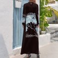 thumbnail image 2 of Vestido largo de motociclista con texto en la pared, traje de verano para mujer, ropa, 2 of 4