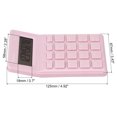 thumbnail image 2 of Uxcell Desk Basic Cute Calculator, Desktop Calculators Battery Powered with 8 Digit Style 2, Pink, 2 of 6