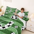 thumbnail image 3 of Erosebridal Football Sport Court Kids Bed Sheets,First Letter J King Sheets For Soccer Gamer 4-Piece, 3 of 6