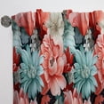 thumbnail image 3 of Designart "Serenade Of Coral In The Tropics III" Tropical Pink, Blue Curtain 1 Panel, 3 of 6