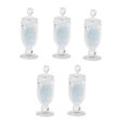 thumbnail image 1 of 5pcs 1/12 Dollhouse Miniature Sweet Candy Jar with Fake Candies Light Blue, 1 of 5