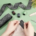 thumbnail image 3 of 10 yardas de cinta bordada de 1,57 pulgadas, cinta de poliéster jacquard étnica, cinta vintage, adorno de tela con flecos, 3 of 6