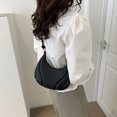 thumbnail image 1 of Bolso bandolera para mujer de gran capacidad PU Saddle Make Up Cosmetic Bag (Negro), 1 of 8