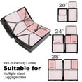 thumbnail image 5 of LEPECQ 9Pcs Packing Cubes Luggage Packing Organizers for Travel Accessories Space Saving Travel Bags for Carry on, Lightweight Mesh Zipper, Clothes, Shoes, Laundry and Shoe Bag, 5 of 9