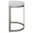 thumbnail image 4 of Uttermost Ivanna 26" Contemporary Metal and MDF Backless Counter Stool in Silver, 4 of 7