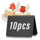 thumbnail image 3 of 10 Pack Mini Chalkboard Table Tent Signs, Chalk Board Buffet Tags Food Table Stand Labels, 3 of 5