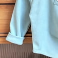 thumbnail image 6 of hotojiny Little Girls Long Sleeve Shirts Comfy Soft Crewneck Plain Kids Tops Boys Fitted Casual Undershirts(Sky Blue,1-2 Years), 6 of 6