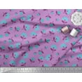 thumbnail image 3 of Soimoi Rayon Crepe Fabric Leaves & Floral Artistic Print Fabric by Yard 46 Inch Wide, 3 of 5