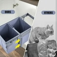 thumbnail image 5 of Trash Can Under Cabinet Under Counter Trash Can Pull out 40L Pullout Double Trash Can Under Sink Trash with Lid for Kitchen Cabinet, 5 of 9