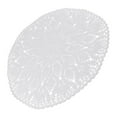thumbnail image 1 of Abbracc Round Floral Hand Crochet Table Placemats White Table Doilies Lace for Party,, 1 of 9