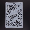 thumbnail image 2 of 2pc Plastic Reusable Drawing Painting Stencils Templates for DIY Scrapbook Wall Fabric Floor Furniture Rectangle White 262x174x0.4mm, 2 of 6