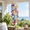 Rainbow, variant on Turquoise Capiz Shell Handcrafted Wind Chimes for Indoor and Outdoor Decor
