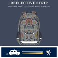 thumbnail image 5 of FORMRS Unisex School Backpack 17" Student Travel Bag with Laptop Compartment, Beige Floral, 5 of 7
