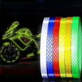 thumbnail image 4 of 8m PVC Reflective Tape Bicycle Wheels Reflective Sticker Fluorescent Bike Reflective Adhesive Tape for Cycling Safety, 4 of 7
