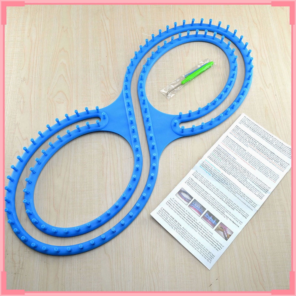 DECORNIJIA Yarn Hat Maker for DIY Tool Blue 1 Set with Blanket Making