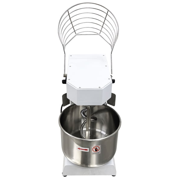 15L Spiral Dough Mixer Double-Acting Variable-Speed Flour Kneading Mixing Machine 110V Max 11lb Dry Flour Capacity