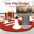 thumbnail image 3 of Hasoo Christmas Snowflake Shaped Indoor Home Decor Carpet 3'x 3' Red Area Rug for Living Room, 3 of 5