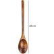 thumbnail image 1 of Cucharas de madera, 2 piezas de cucharas de sopa de madera, cuchara de mango largo, 1 of 4