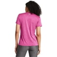 thumbnail image 3 of Camiseta Under Armour Tech Twist Crew X-Small para mujer, color rosa y blanco, 3 of 4