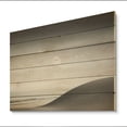 thumbnail image 2 of Designart "Black And White Simplicity Beach Photo III" Nautical & Beach Print on Natural Pine Wood, 2 of 5
