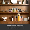 thumbnail image 3 of 7 Pieces Airtight Food Storage Container Set Kitchen Organization Containers with 8 Labels & Chalk Marker BPA Free Clear Plastic Kitchen and Pantry Organization Containers, 3 of 8