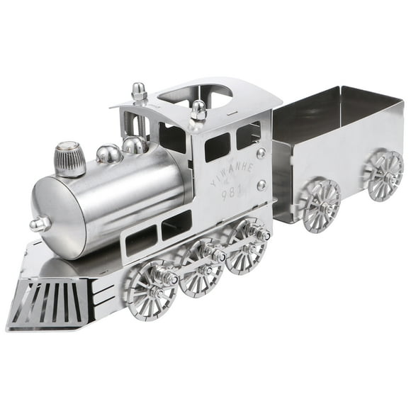 Miangastore 1 Ensemble Modèle de Train à Vapeur Luxe Style Rétro Nouveauté Unique Modèle de Train de Table Bureau