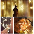 thumbnail image 2 of Twinkle Star 12 estrellas 138 luces LED para cortina, luces para cortina de ventana con 8 modos intermitentes, decoración de Ramadán para bodas (blanco cálido), 2 of 5