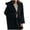 Black, variant on Simua Fashion Women's Wool Blend Pea Coat Fashion Winter Dressy Overcoat Trench Jackets with Hood