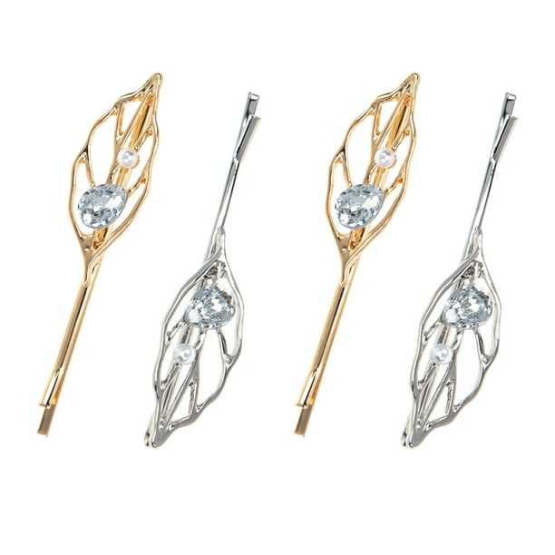 EeaseMX 4 horquillas decorativas para el pelo, accesorios para peinar el cabello