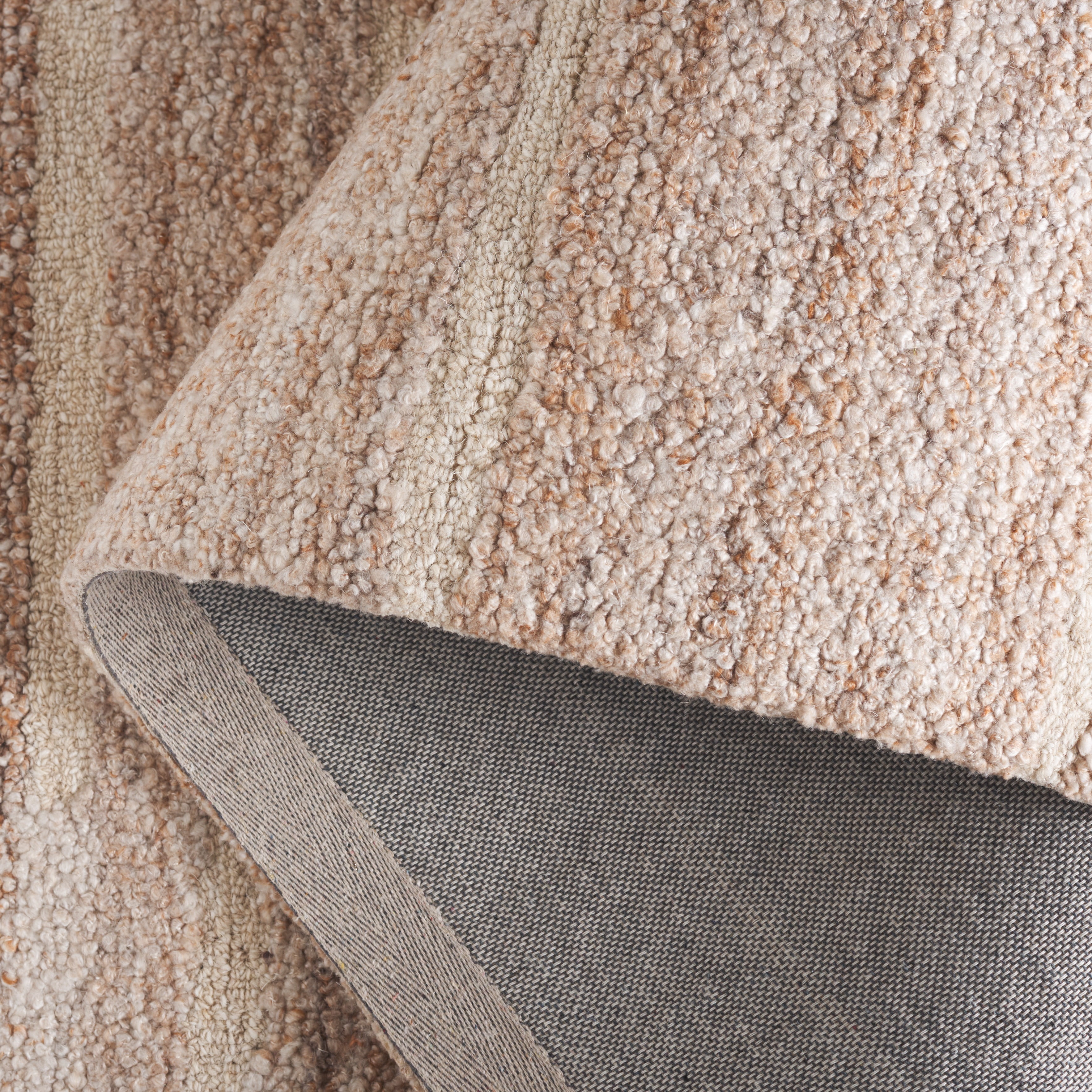 SAFAVIEH Pine Louella Striped Area Rug, Beige/Light Rust, 4' x 6'