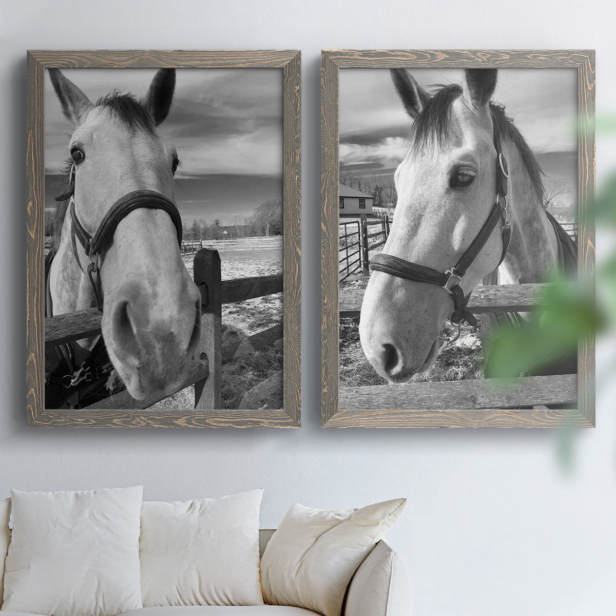 Caen - Premium Framed Canvas 2 Piece Set - Ready to Hang
